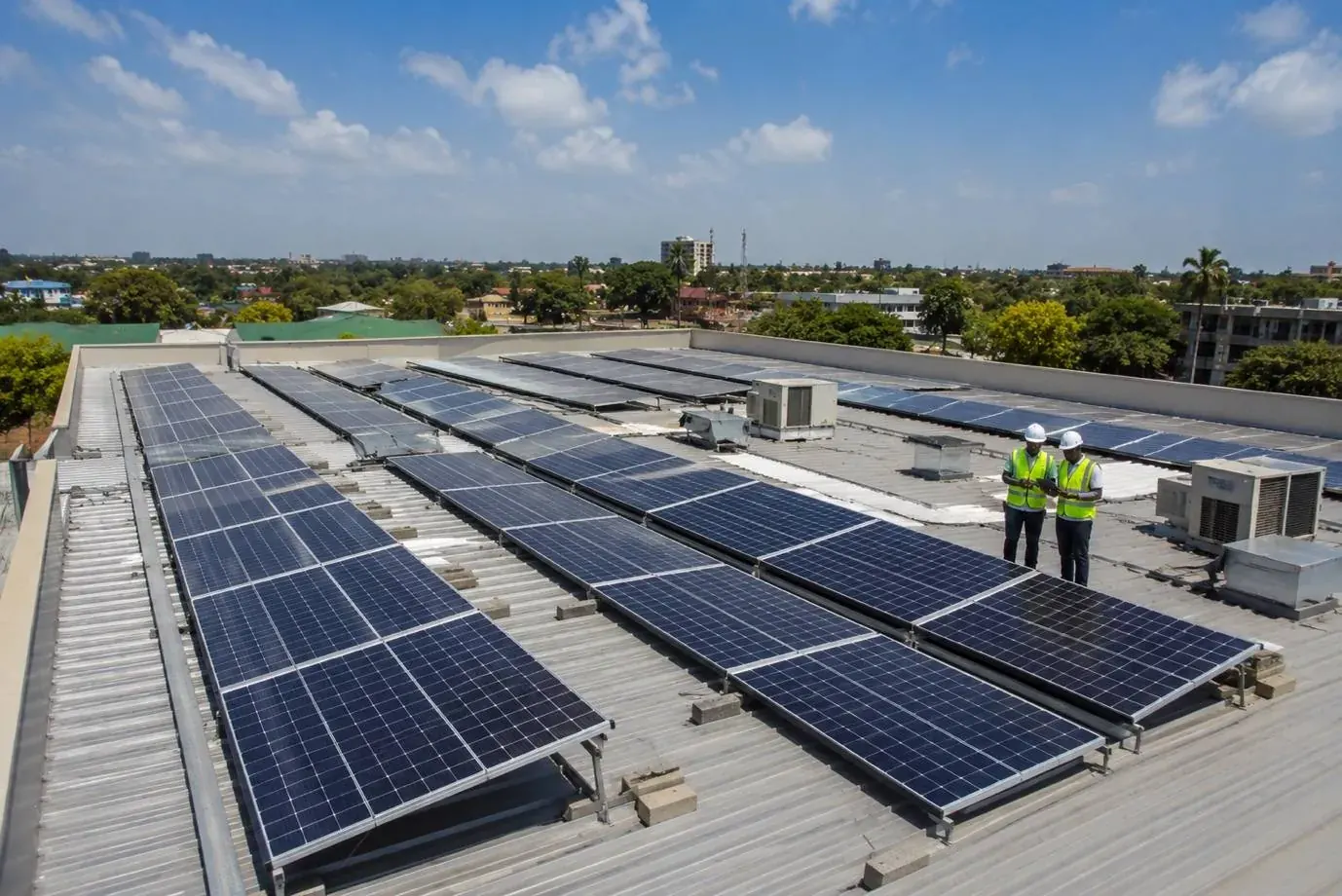 Commercial Rooftop Solar — Industrial Area