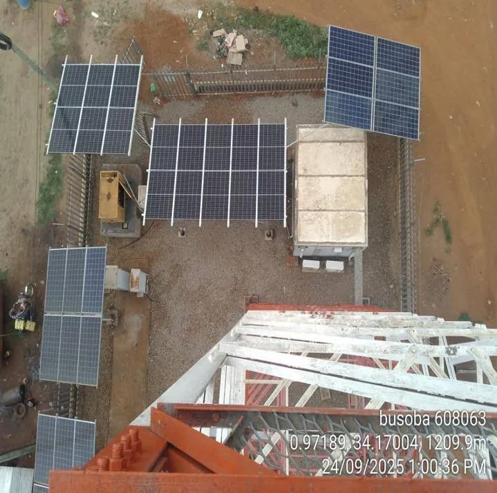 Busoba telecoms site aerial view